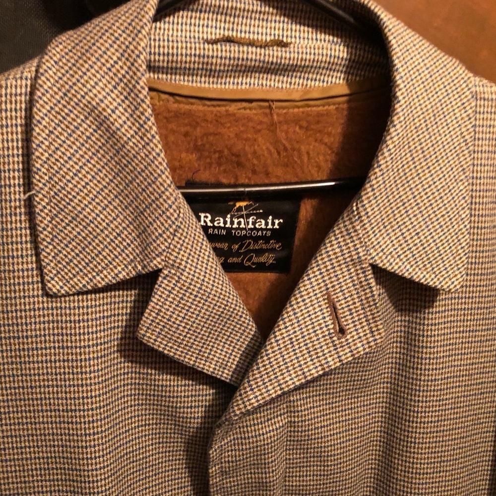 1960s Car Coat  :1/2 Lined Rainfar Topcoat